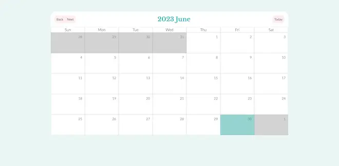 React Calendar